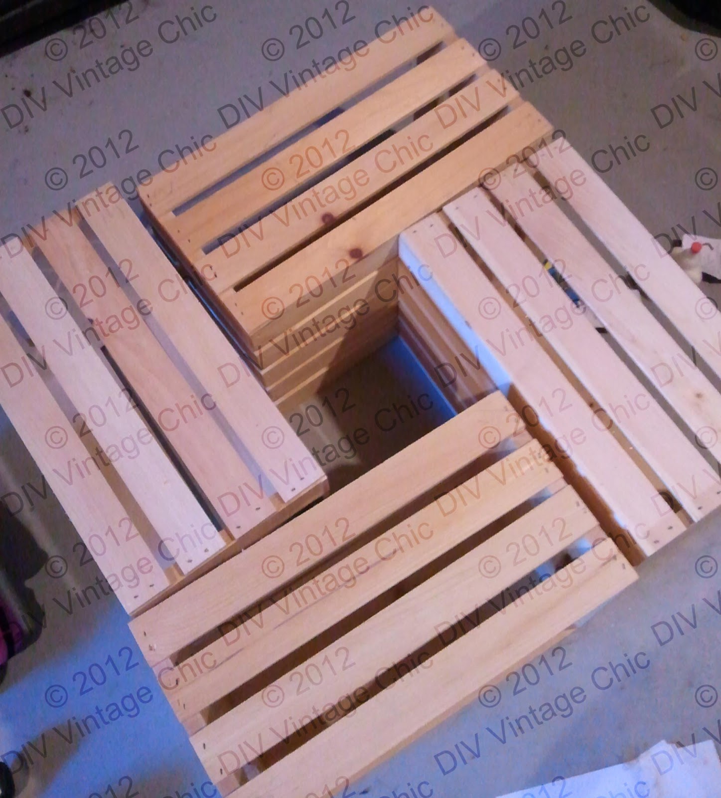 wooden crate coffee table plans